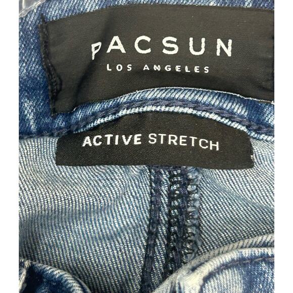 Pacsun Active Stretch Slim Jeans Size 32 x 34 Preowned - Picture 6 of 9